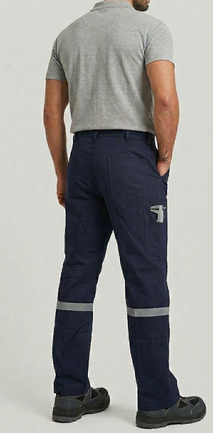 16/12 Gabardin Komando ve Kumpas Cepli Fosforlu İş Pantolonu - Görsel 3