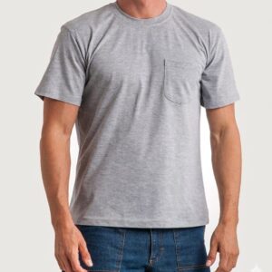 Gri Bisiklet Yaka T-shirt