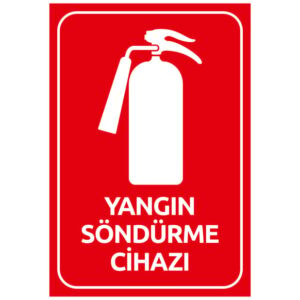 Yangın Söndürme Cihazı İkaz Levhası